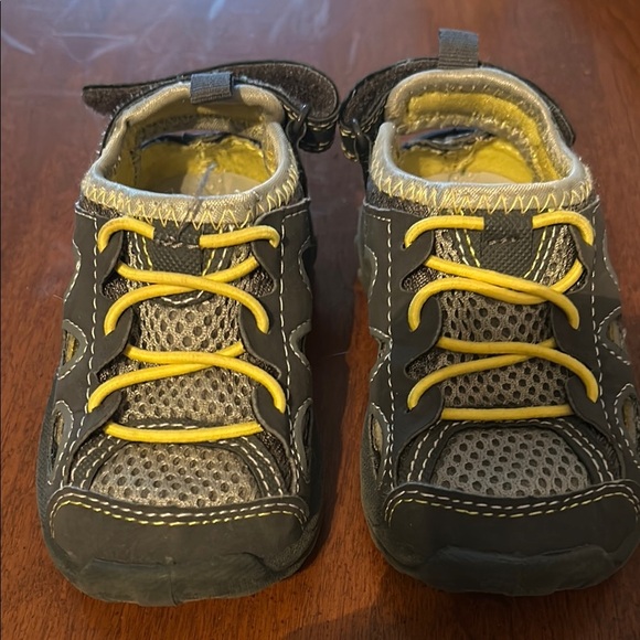 Carter's Black and Yellow Sneakers with Breathable Mesh and Rugged Sole - Picture 3 of 6